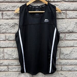 Slazenger Men's Black and White Tank Top